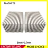 100 ~ 5000pcs 3x0,5 mm okrągły kształt Rządza Ziemia Neodym Super mocne magnetyczne magnetyczne magnetyczne lodówkę drzwi akustyczne