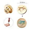 3D Embossed Wax Seal Stamp Head 25-30mm Brass Fire Paint Seal Head Retro DIY Craft Decorative Tool for Wedding Invitation