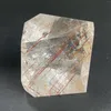 Decorative Figurines 79g Natural Stone Quartz Rutilated Free Form Crystal Rock Decoration Rough Polished Healing Z1300