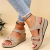 Kadınlar için yaz kama sandaletleri moda slip non plaj ayakkabıları kadın hafif rahat platform sanalias mujer artı boyut 240411