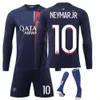 2324 Paris à manches longues 7 Mbappe 10 Neymar 19 Li Gangren Football Jersey