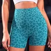 Lu uitlijn Sport shorts nieuwe luipaard print sport fiess yoga high taille sportschool naadloze scrunch butt dames running bicker golf shorts workout ruu