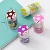 4pcs/pack Cute Mushroom Rubber Eraser Student Stationery Pencil Eraser Kids