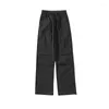 Men's Pants Summer Lightweight Straight Joggers Black Khaki