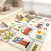 Cartoon Childrens Schlafzimmer Dekor nicht Klappteppich Nordische Teppiche für Wohnzimmer Hauswaschmaschine Großer Bereich Babykriechmatte 240411
