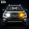 トヨタRav 4rav4昼間のランニングライトターンシグナルカーLED DRL 7440 T20アクセサリー2013 2014 2015