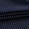 Mens Classic Standard-Fit Plaid/Striped Social Office Dress Shirt Single Patch Pocket Long Sleeve Formal Business Basic Sharts 240402