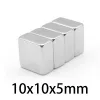 10pcs 10*10*5 mm強力な強力な磁石磁石10x10x5 mm希土類ネオジム磁石10x10x5mmブロック10*10*5 mm