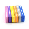 60pcs / lot Lot Colorful Sponge Printing Nailsunshine Manucure Tool Fichier Grit 100/180 Files de ongles professionnels Bloc de polissage lavable