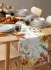 Herfst eucalyptus bladeren zonnebloem tafeltafel hardloper trouwfeest eettafel cover doek placemat servet huis keuken decoratie