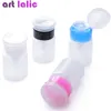 75 ml pompdispenser, lege fles druk voor make -up remover, nagellakverwijderaar en acetonvloeistof