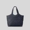 Two Sided Available Women Tote Bag Fashion Puffer Pu Shoulder Quilted Handbag