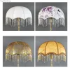 Luxury Vintage Tassel Bead Lamp Shade High-End Fabric European Classiacl Lamp Shade Bedroom Bedside Lamp Floor Light Cover E27