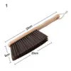 Desktop Clean Natural Wood Soft Bristles Brush Bed Brush Carpet Sweeper Long Handle Wooden Handle