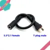 1pcs XT60 XT30 T Enchufe hombre hembra a DC 5.5*2.1 mm Conector Batería Cable Adaptador Cable de silicona para cargador de batería RC