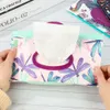 Produto de bebê útil portátil Caso de transporte portátil bolsa cosmética Wet Wipes Bag Box Acessórios de carrinho de papelão