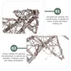 Decoratieve bloemen 2 pc's kerstboom krans deur hangrack frame bruiloft ceremonie decoraties materiaal diy rattan hanger