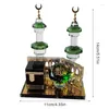 Figurine decorative Eid Tower Ornament Bell Miniature Modello Crystal Minaret Statue da collezione Distanza Desta Auto