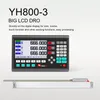 YH800-2 duży zestaw LCD DRO 7-calowy duży wyświetlacz Cyfrowy odczyt YH800 Liniowa skala szklana 200 300 400 500 600 700 800 900 1000 mm