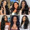 13x4 Body Wave Lace Frontal Wigs synthétique Natural Natural Water Wave Lace Pernues avant Blonde Blonde Highlight Lace Frontal Wigs