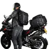 Rhinowalk Motorcycle Back Seat Bag 10L/20L/ 30L Waterproof Motor Side Tail Pannier Bag Luggage Backpack with Rainproof Inner Bag