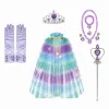 Baby Girls Sermaid tutu jupe définie pour enfants pour enfants Birthday Party Children Christmas Halloween Costumes Capes avec couronne