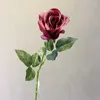 Dekorativa blommor konstgjorda växter 8 färger avancerade eleganta rose hem trädgård dekorera