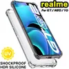 Tampa à prova de choque para casos claros Realme gt neo 2 5 6 7 8 Q3 Q5 9 10 Pro mais 3t x50 x50m 5g Q3S C30 C35 9i 8i 6i 5i C21 x3 casos