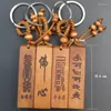 Necklace Earrings Set Wholesale Of Peach Wood Keychains And Pendants By Manufacturers Source Scriptures Lengyan Mantra Auspiciousness