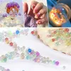 Meng 0,6-3 mm450G Apertuur Gratis glazen bubbel kralen Fantasie Nagelverbetering Microbeads Mermaid Bubble Beads mobiele telefoon Accessori