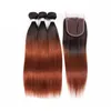 ربحات الشعر البشري مع الإغلاق مسبقا remy 3 حزم 1B27 T1B99J Weaves Weaves 13x4 Frontal T1B30 T1BBUG5043198 إسقاط التسليم PR OTRWN