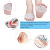 BADMATS 2PCS FOREFOOT PADS VIJF-HOE TOE SEPERATOR Zachte gel Insolie Voorkomt voeten callus Blisters