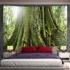 Arazzi Bellissima foresta naturale Paesaggio Abete Abete Decorazione murale Decorazione Soggio