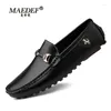 Chaussures décontractées Maedef Leather Men's 2024 Fashion Men Locs mocassins Soft Brepwant Slip on Black Driving Plus taille 37-48