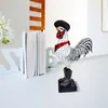 Figurines décoratines Resin Rooster Ornement Cowboy Sculpture Statue Desktop Decoration Salon Bureau Bureau d'étude