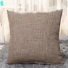 Pillow Home Cotton and Linen Cover 45x45 cm Cuccio di cuscini decorativi bianchi arancione grigio grigio verde giallo