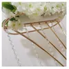 Decorazione per feste Golden Wedding Road Flower Stand Flower Crystal Table Ornaments Layout Frame del layout del sito