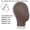 Menselijke hoofdvorm training mannequin hoofd canvas blok kop nieuwe 21inch manikin head pruik statief en t pins pruik installatie kit