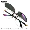 Can up Polarized Sunglasses Clip-on 5 Size Metal Bridge Clip on Sunglasses Men Women Sun Glasses Eyeglasses Lens Driving Goggles 240411