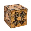 Decorative Figurines 1:1 Hellraiser Puzzle Box Moveable Lament Horror Terror Figures Film Serie Cube IQ&EQ Test Toys Kids Gifts For Adults