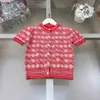 Classici per bambini tracce da ragazza di alta qualità Abito a maglia Abiti per bambini Designer Designer Taglie da 100-160 cm Maglietta jacquard e pantaloncini 24pril