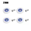 4PCS Diameter 26mm/27mm/28mm/29mm Fasteners Bathroom Bearing Door Runner Sliding Shower Door Roller Pulley For Shower Enclosures