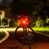 Novo Bicicleta MTB Buttonbattery Capacete de ciclismo carregador de ciclo Carrego de Bicicleta Perra impermeabilizada lanterna da luz traseira da luz traseira da lâmpada