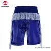 Cetim muay thai shorts personalizados calças de luta de kickboxing de tassel shorts de boxe masculino homens crianças mma combate crossfit roupas personalizadas