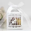 Gift Wrap 25/50Pcs Laser Cut Birds Candy Box Chocolate Wedding Birdcage Favor Packaging With Ribbon Baby Birthday Party Supplies