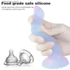 Other Health Beauty Items Dark Glowing dildo for Woman Masturbate Color Jelly penis Toys for women Big soft cock Light Erotic Dildo with Suction Cup L49