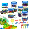 Children Parish Math Toys Montessori Educational Learning Rainbow Alphanumeric Arithmetic Sensory Thinking Game For 3-6 Year Old