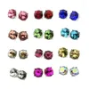 Stud Earrings 15mm Tone Dot Button Opal Solid Resin Glass Stone For Women