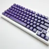 Tillbehör Cherry Profile 120 Keys Dark Purple Double Shot Dye Subbed DIY KeyCaps för Mechanical Keyboard Gaming KeyCaps MX Switch