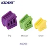Azdent 3 tailles dentaire Occlusal Pad Rubber Bite Opender Blocs Bouth Prop